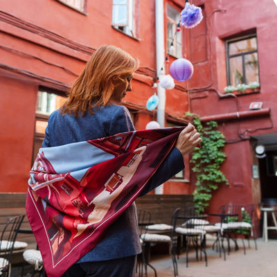 Apaszka „Czerwone Podwórko” (Twill)