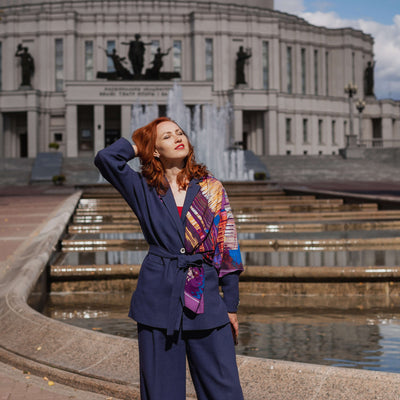 Apaszka „Teatr Wielki” (Jedwab mokry)