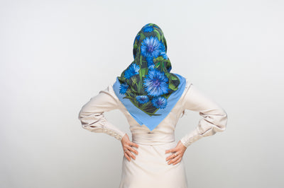 Apaszka „Chabry” (Jedwab mokry)