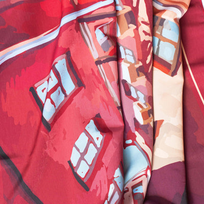 Apaszka „Czerwone Podwórko” (Twill)