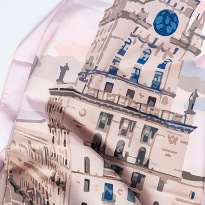 Apaszka „Bramy Mińska” (Jedwab mokry)