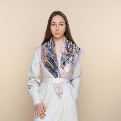 Apaszka „Bramy Mińska” (Jedwab mokry)