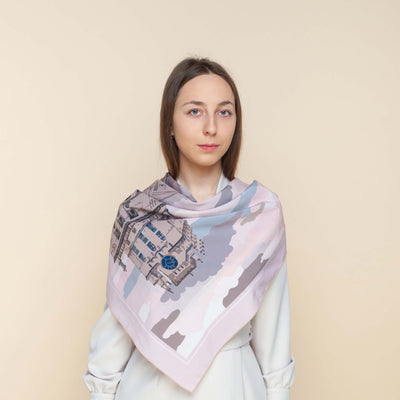 Apaszka „Bramy Mińska” (Jedwab mokry)