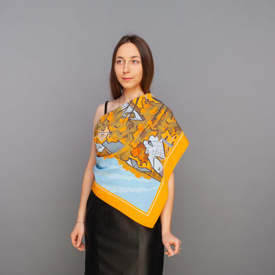 Apaszka „Osmołówka” (Jedwab mokry)