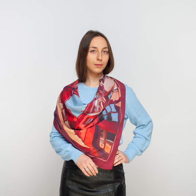 Apaszka „Czerwone Podwórko” (Twill)