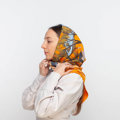 Apaszka „Osmołówka” (Jedwab mokry)