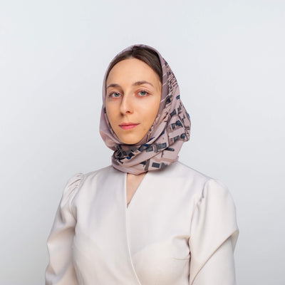 Apaszka „Bramy Mińska” (Jedwab mokry)