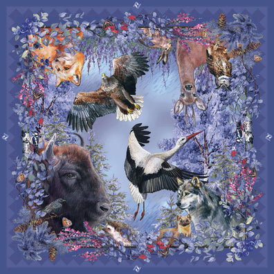 Apaszka „Puszcza Białowieska Bocian” (Twill)