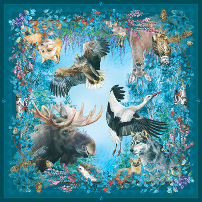 Apaszka „Puszcza Białowieska Łoś” (Twill)