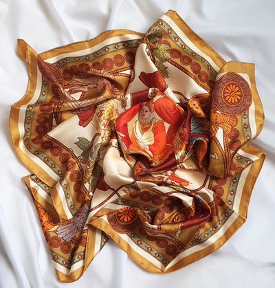 Apaszka „Husaria” (Złota) (Jedwab mokry)