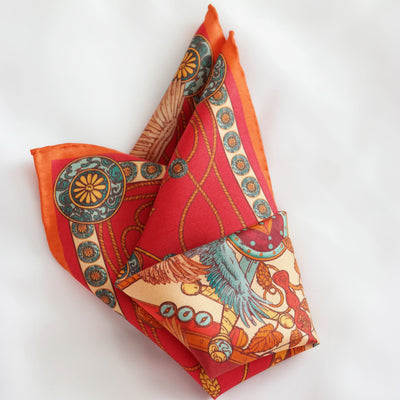 Poszetka „Sokole Polowanie” (Czerwona) (Twill)