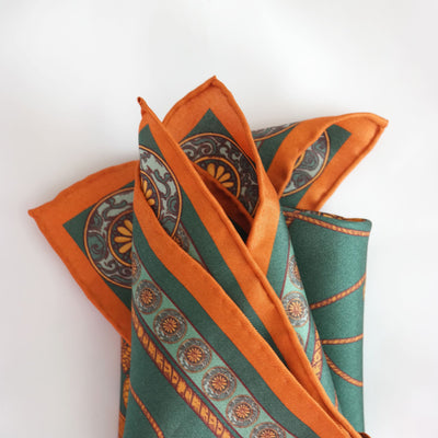 Poszetka „Sokole Polowanie” (Zielona) (Twill)