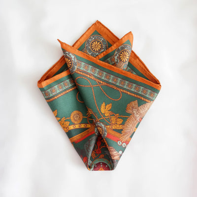 Poszetka „Sokole Polowanie” (Zielona) (Twill)