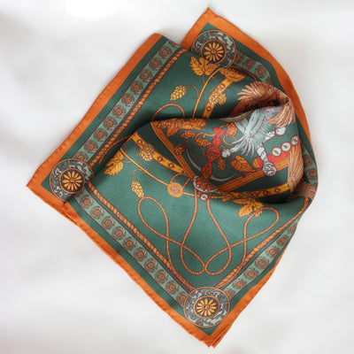 Poszetka „Sokole Polowanie” (Zielona) (Twill)