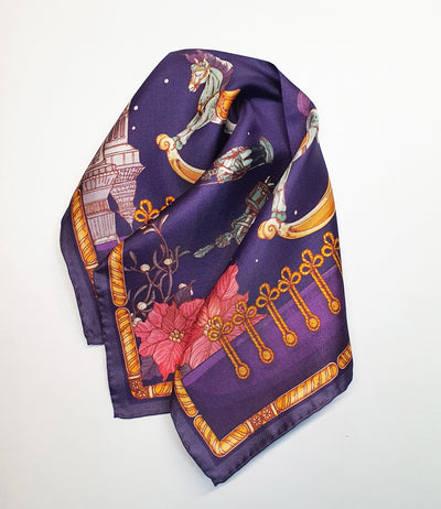 Apaszka „Dziadek do Orzechów” (Fioletowa) (Twill)