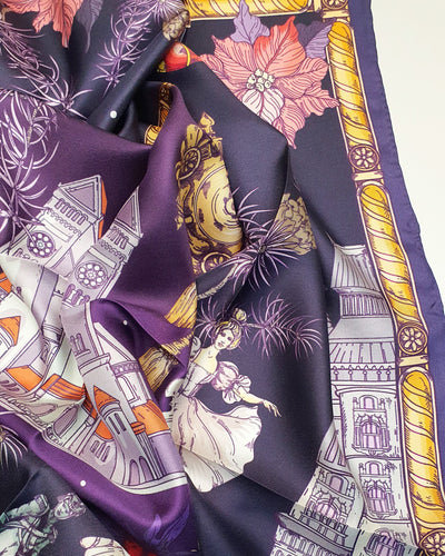 Apaszka „Dziadek do Orzechów” (Fioletowa) (Twill)