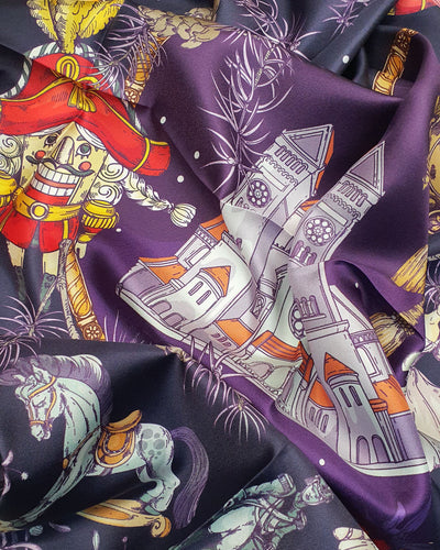 Apaszka „Dziadek do Orzechów” (Fioletowa) (Twill)