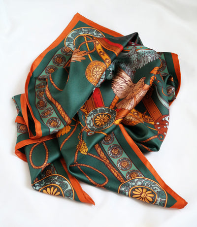 Apaszka „Sokole Polowanie” (Zielona) (Twill)