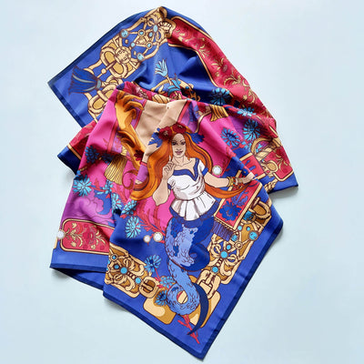 Apaszka „Użalka Topaz” (Jedwab mokry)