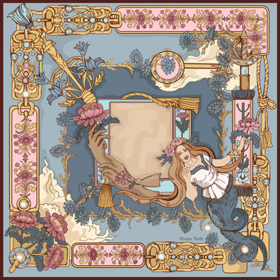 Apaszka „Użalka Perła” (Jedwab mokry)