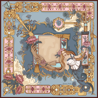 Apaszka „Użalka Perła” (Jedwab mokry)