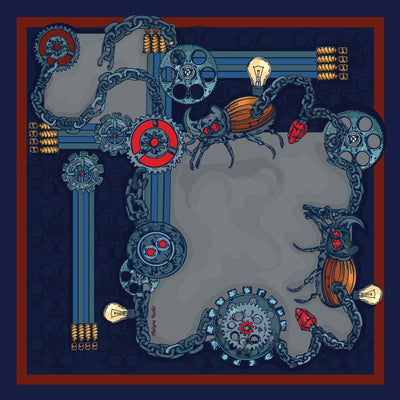 Poszetka „Żuki Srebro” (Twill)